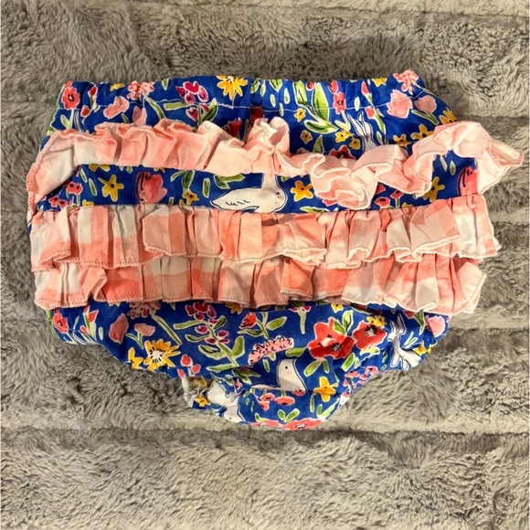 Handmade Bloomers, Diaper Cover, Ruffles, Colorful, Animals, Florals, Pink Plaid - Picture 2 of 4